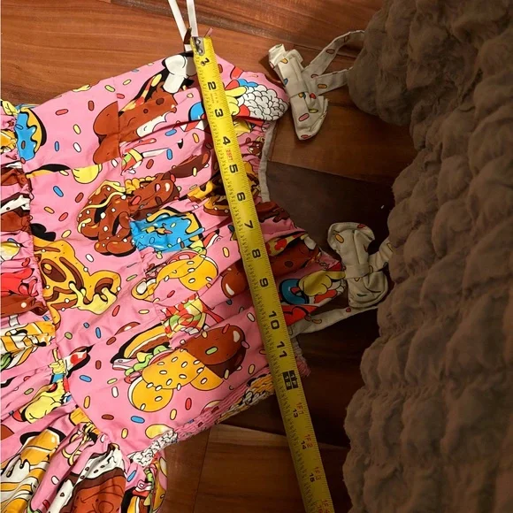 Disney Parks Snack Print Dress Women’s Medium - Picture 3 of 5